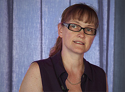 Video-Still des Vortrages von Prof. Susan Pedersen