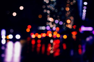 verschwommene, farbige Lichter
