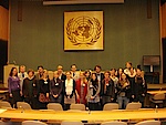 Die Gruppe im „Palais des Nations“