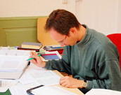 Arbeitsplatz in der Bischofsvilla