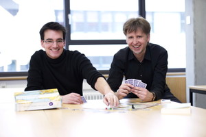 Steffen Bogen und Alexander Schmitz vor dem Spiel