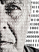 Gesicht eines Mannes mit binärem Code