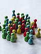 Group of game pieces