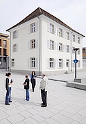 Die Bischofsvilla von der Rheinseite aus gesehen