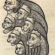 Historische Abbildung der siebenköpfigen Hydra