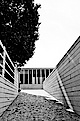 Schwarz-Weiß-Foto des Literaturmuseums der Moderne am DLA Marbach