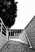 Schwarz-Weiß-Foto des Literaturmuseums der Moderne am DLA Marbach